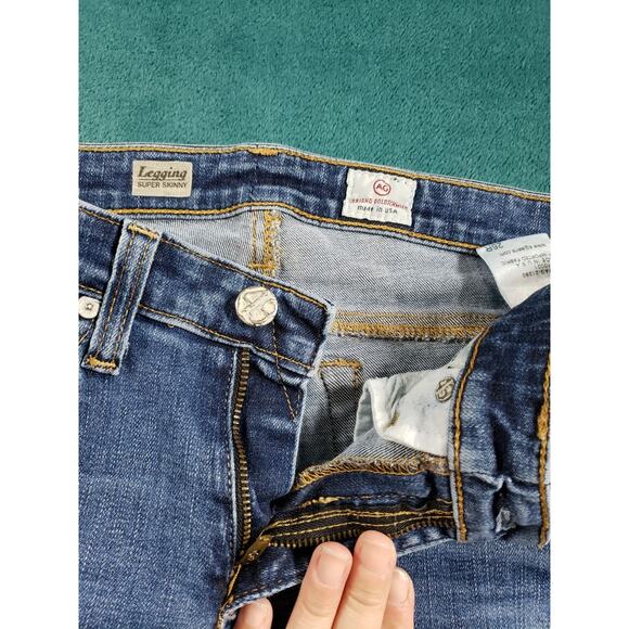Adriano Goldschmied Jeans Size 26 Womens Blue Ladies Mid Rise Legging Skinny USA - Picture 5 of 13